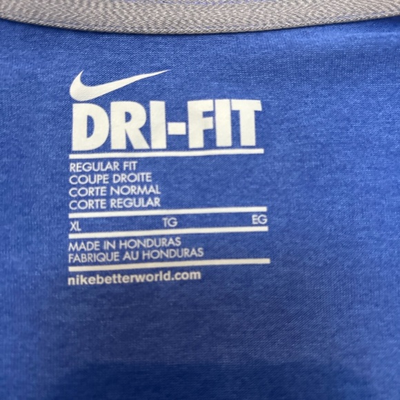 Nike Women’s Dri-Fit V-Neck Training Top – Blue, Size XL NWT BIN 1014 - Picture 4 of 4